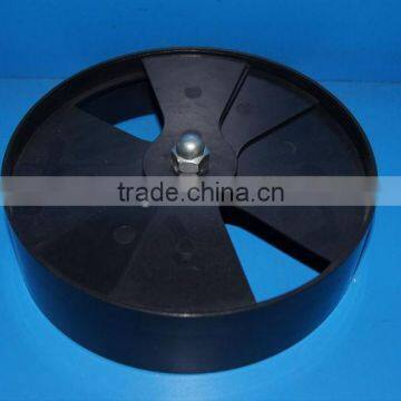 Round adjustable plastic air diffuser with damper