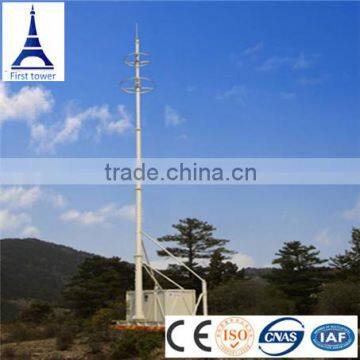 Telecommunication steel monopole tower, antenna tower