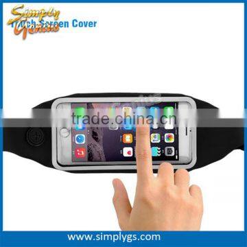 (#1 fitness belt) lycra touch screen running belt sport belt pouch Runners Belt for iphone samsung nokia huawei