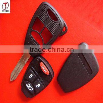 Top sale 3+1 button remote key case for Dodge and CHRYSLER Jeep