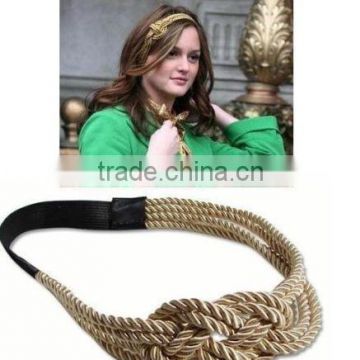 Gossip girl Blair Leighton Meester Sunshine Golden string headband,celebrity H064