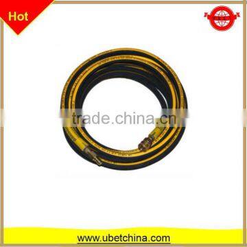 DN 8 high pressure with linen surface and quick connector for washing / cleaning machine 2 layer wire braided rubber hose