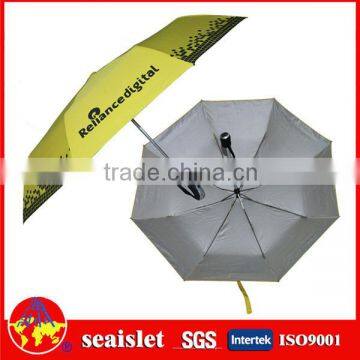 wholesale 3 folding umbrella,3 fold up umbrella,uv protection silver sun umbrella