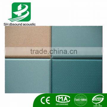 Soundproof fabric acoustic panel sound absorbing fiber glass wool for interior wall decoration