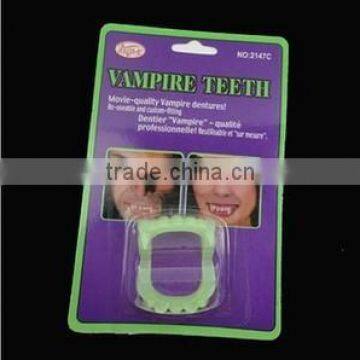 Vampire teeth 2. in good quality and Luminous Dentures Tricky Toys