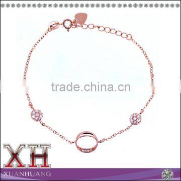 Guangzhou Factory Wholesale Sterling Silver Chunky Bracelet Design