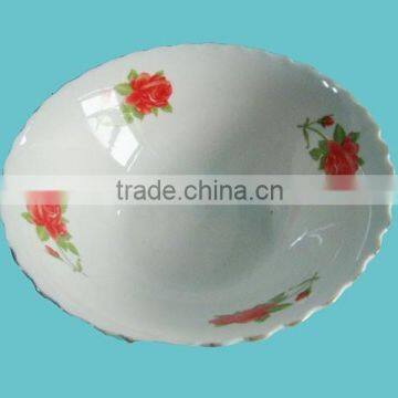 Hot selling porcelain salad bowl, porcelain serving bowl, ceramic soup bowl