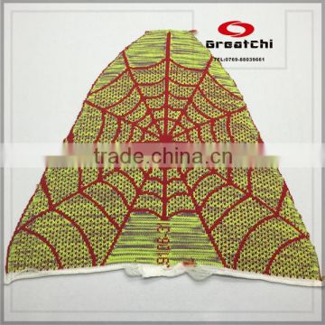 Spider pattern men upper shoe vamp