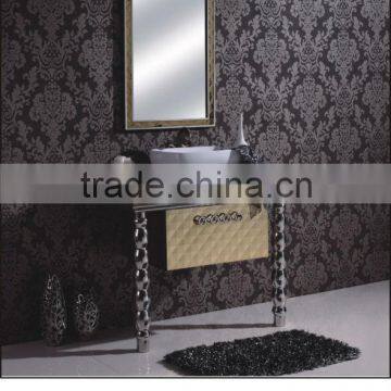 stone top stainless steel vanity/stainless steel bathroom vanity/stainless steel frame bathroom vanities