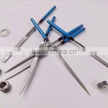 China cheap New 10pc different shapes diamond needle file set diamond file set with plastic handle