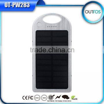 2016 NEWEST product and stylish mobile solar charger solar power bank 6000mah