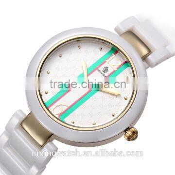 2015fashion jewelry ceramic watches Slim lady watch