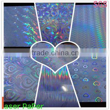 holographic laser paper for packaging and printing