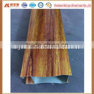 Wood color aluminum profile for front door