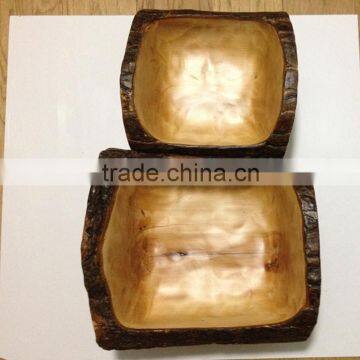 2016 Novelty Design Low MOQ Thicken Eco Friendly Solid Wood Everlasting Kitchen Bowls photo-2