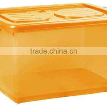 45/90 liter bright clear color box with solid color lid not fabric