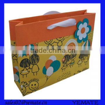 lovely kids decorate gift paper bag