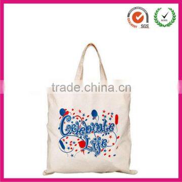 2013 simple natural cotton canvas tote bag shopping bag (factory)