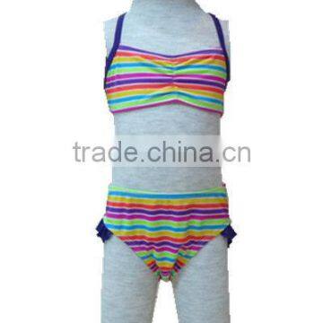 girls lovely print lycra one piece swimsuit