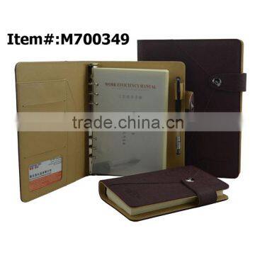 2015 Wholesale New Design Organizer Planner Agenda Leather Diary