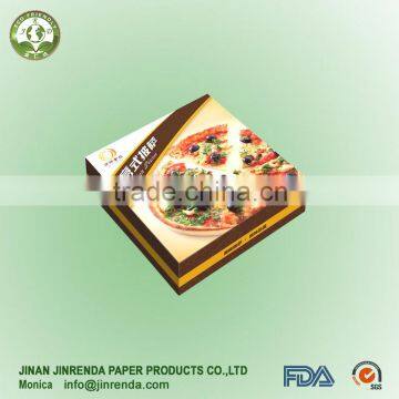 Corrugated paper 12 inch pizza delivery box for scooter or motobike