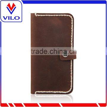 2016 Vintage leather flip cover case,For Iphone 6 case leather,Genuine handmade leather case