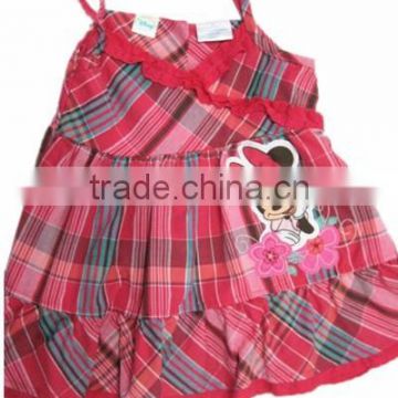 lovely ruffle dresses girls plaid halter dress baby toddler girl dresses