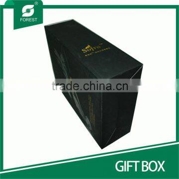 OEM HAND MADE PAPERBOARD GIFT BOX WITH GOLD HOT STAMPPING photo-5
