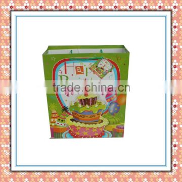 alibaba Birthday green paper bags Wholesale