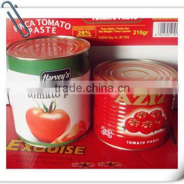 Canned tomato paste to Africa double concentrated 28-30%