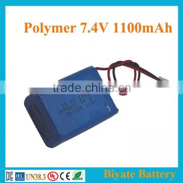 high quality best price High capacity 903040 7.4v 1100mah li-po battery Fieldwork lamp game pad