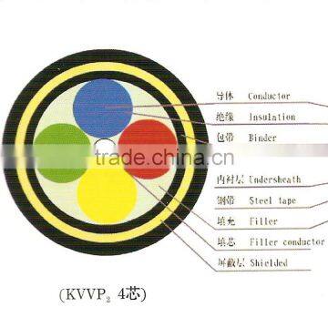 Copper Conductor PVC Insulated PVC Jacket Shielded Control Power Cable