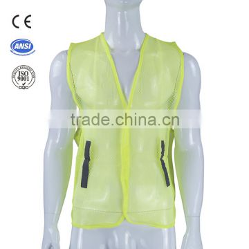 Cheap high visibility reflective safety warning vests