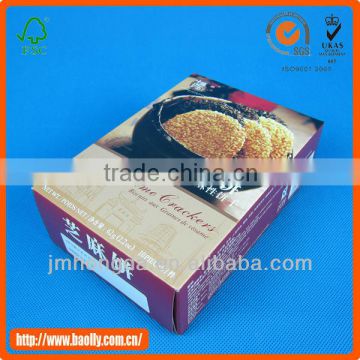 Eco-friendly usful biscuits kraft food box packaging