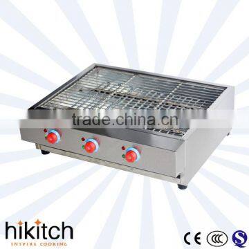 Commercial Stainless Steel Countertop Smokeless Electric Barbecue Grill with Thermometer