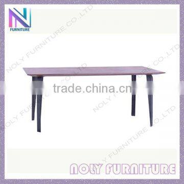wooden four legs dining table furniture living room design