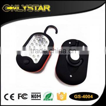 high quality work light,super bright plastic flat LED flashlight,mini rubber portable hanging work light with hook magnet                        
                                                Quality Choice
