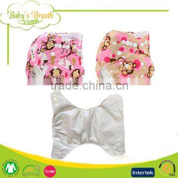 PSF-12 oem leak guard printed waterproof baby fit pororo aio cloth diapers cover