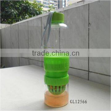 hot 500ml borosilicate glass fruit juice squeeze bottle