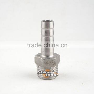 Stainless Steel 1/2 in MPT x 3/8 in Barb, Homebrew Hardware, Pump Fitting