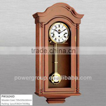 Pendulum wall clocks with wooden case German made mechnical movement CE/FCC standrad High quality PW1624JD