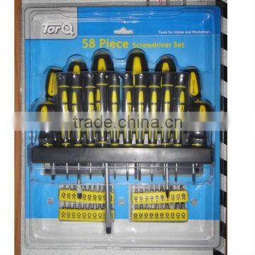 58pcs screwdriver set with support stand