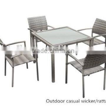 Hot sale Chinese outdoor rattan garden furniture patio wicker furniture rattan restaurant tables