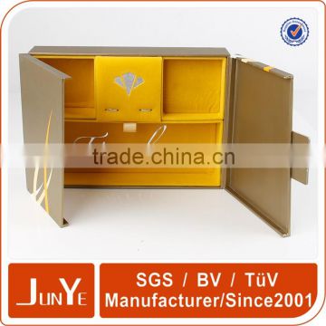 Guangzhou luxury design folding paper wooden jewelry display box