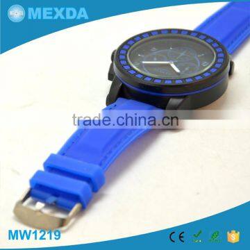 Fashion Custom Stainless Steel Back Cese Silicone Rubber Slap Watch photo-5