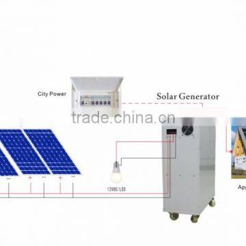 China Supply Home Solar Power System Use 1KW 2KW 3KW 3 in 1 Inverter Battery Builtin Solar Generator Cabinet photo-3