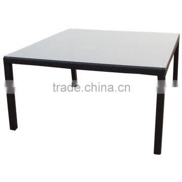 pe rattan table patio garden table