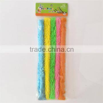 Factory supply DIY crafts jumbo loopy fuzzy pipe cleaners chenille stems toys for kids or wedding party decoration