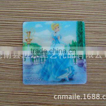 3d changing cartoon sticker,dimensional sticker