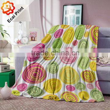 Home Special Colourful Digital Printing Heat Transfer Polar Fleece Blanket photo-3